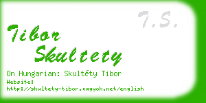 tibor skultety business card